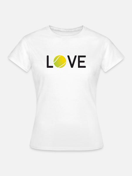Tennisliebhaber - Frauen T-Shirt - Weiß