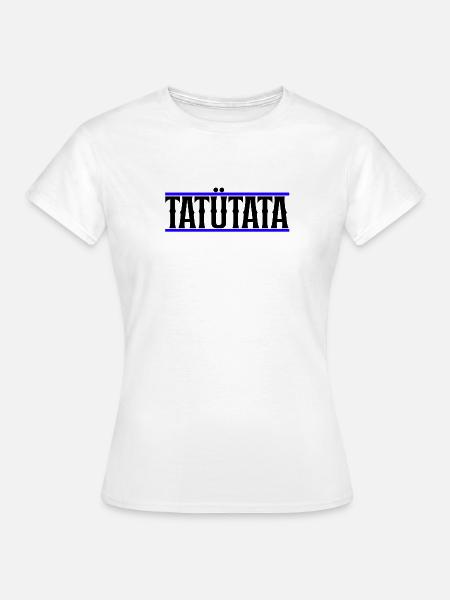 Tatuetata_-_blau - Frauen T-Shirt - Weiß
