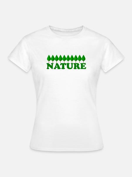 NATURE - Frauen T-Shirt - Weiß