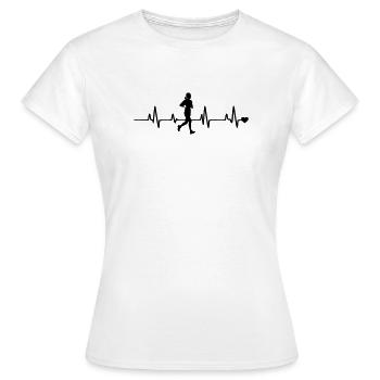 Faire du jogging - T-shirt Femme - blanc - Devant - AI Model Female 172 dark (172cm)