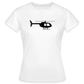 Hubschrauber - Frauen T-Shirt - Weiß - Vorne - AI Model Female 172 dark (172cm)