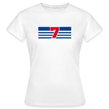 Numéro 7 France  - T-shirt Femme - blanc - Devant - AI Model Female 172 dark (172cm)