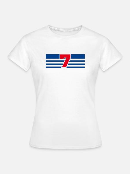 Nummer 7 Frankreich - Frauen T-Shirt - Weiß