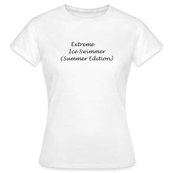 Extreme Swimmer (édition d’été) - T-shirt Femme - blanc - Devant - AI Model Female 172 dark (172cm)