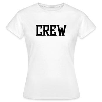 crew_schrift - T-shirt Femme - blanc - Devant - AI Model Female 172 dark (172cm)