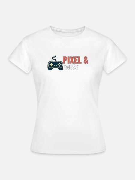 Pixel & Pause. - Frauen T-Shirt - Weiß