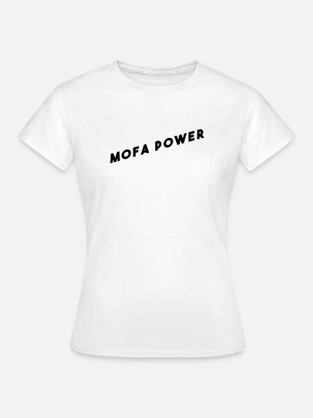 Mofa Power T-Shirt - Frauen T-Shirt - Weiß