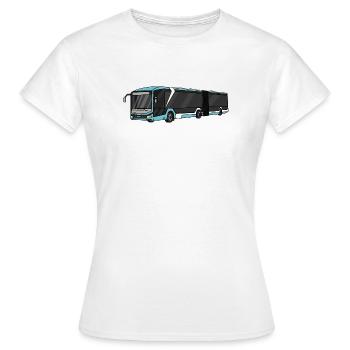 Bus, Schulbus, Busfahrer - Frauen T-Shirt - Weiß - Vorne - AI Model Female 172 dark (172cm)