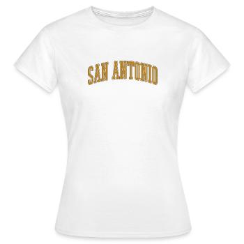 San Antonio Vintage Arc - Frauen T-Shirt - Weiß - Vorne - AI Model Female 172 dark (172cm)