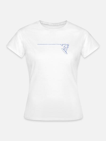 Wakeboard - Frauen T-Shirt - Weiß