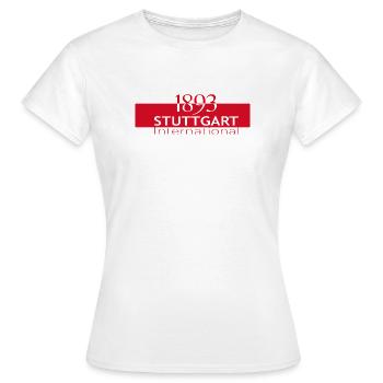 Stuttgart 1893 Motiv - Frauen T-Shirt - Weiß - Vorne - AI Model Female 172 dark (172cm)