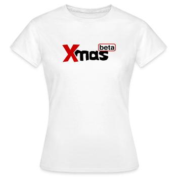 Xmas beta - Frauen T-Shirt - Weiß - Vorne - AI Model Female 172 dark (172cm)