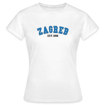 Zagreb fondée en 1996 - T-shirt Femme - blanc - Devant - AI Model Female 172 dark (172cm)