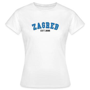 Zagreb Fondée en 2006 - T-shirt Femme - blanc - Devant - AI Model Female 172 dark (172cm)