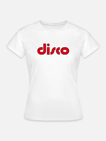Disco Retro 80s - Frauen T-Shirt - Weiß