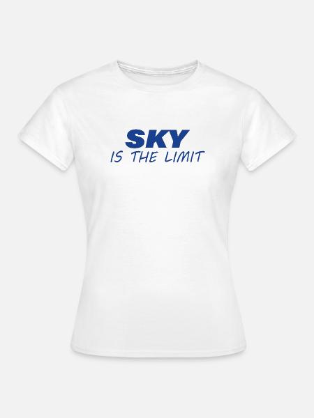 SKY IS THE LIMIT - Frauen T-Shirt - Weiß