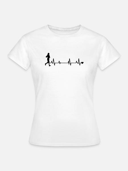 Joggerin - Frauen T-Shirt - Weiß