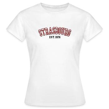 Strasbourg Est. 1976 - Women's T-Shirt - white - Front - AI Model Female 172 dark (172cm)