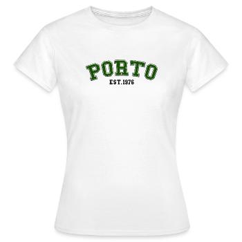 Porto gegründet 1976 - Frauen T-Shirt - Weiß - Vorne - AI Model Female 172 dark (172cm)