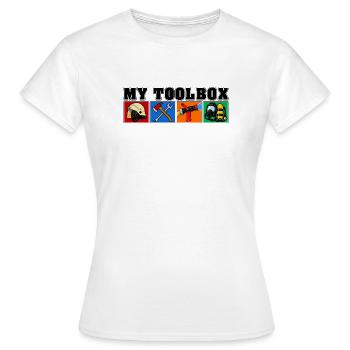 My Toolbox für Feuerwehrleute - Frauen T-Shirt - Weiß - Vorne - AI Model Female 172 dark (172cm)