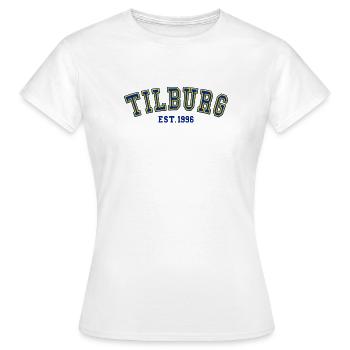 Tilburg gegründet 1996 - Frauen T-Shirt - Weiß - Vorne - AI Model Female 172 dark (172cm)