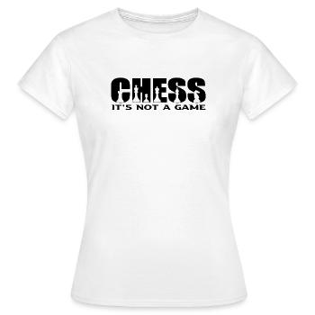 Échecs - T-shirt Femme - blanc - Devant - AI Model Female 172 dark (172cm)