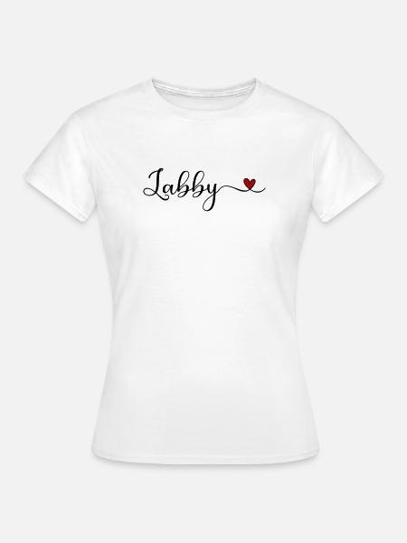 Labby-Herz - Frauen T-Shirt - Weiß