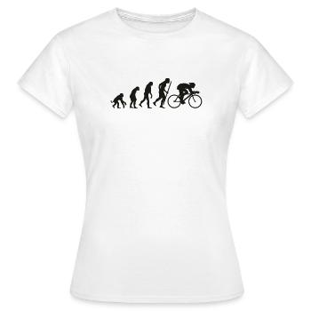 Entwicklung des Radsports - Frauen T-Shirt - Weiß - Vorne - AI Model Female 172 dark (172cm)