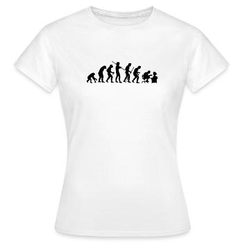 Evolution - Women's T-Shirt - white - Front - AI Model Female 172 dark (172cm)