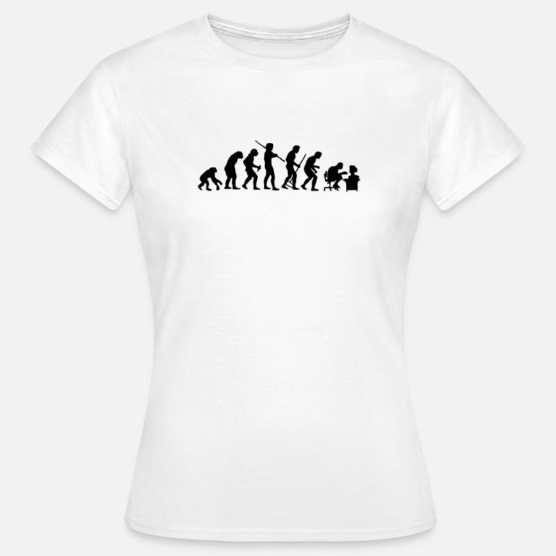 Evolution - Frauen T-Shirt - Weiß