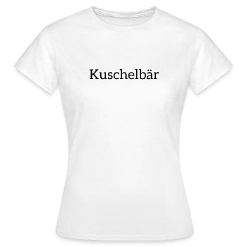 Kuschelbär Freund Freundschaft Liebe schmusen - Frauen T-Shirt - Weiß - Vorne - AI Model Female 172 dark (172cm)