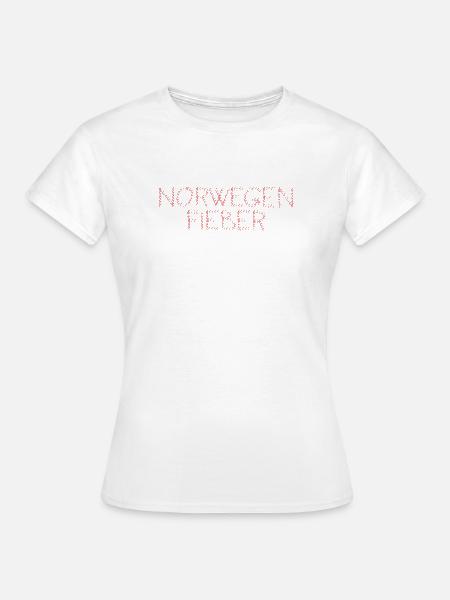 NorwegenFieber Typo-Design - Frauen T-Shirt - Weiß