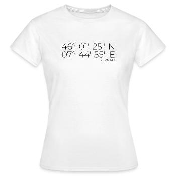 Coordinates Zermatt - Women's T-Shirt - white - Front - AI Model Female 172 dark (172cm)