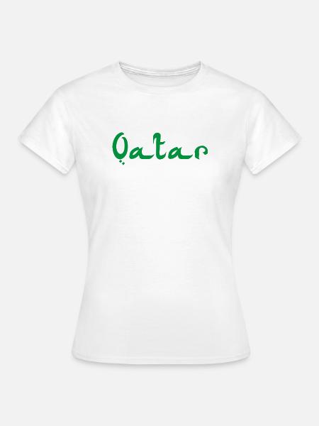 Qatar Katar - Frauen T-Shirt - Weiß