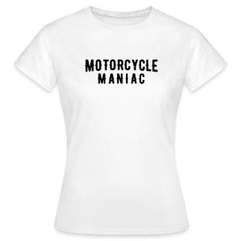 Motorrad-Wahnsinniger - Frauen T-Shirt - Weiß - Vorne - AI Model Female 172 dark (172cm)