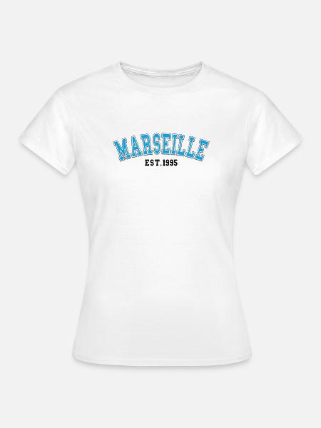 Marseille Est.1995 - Frauen T-Shirt - Weiß