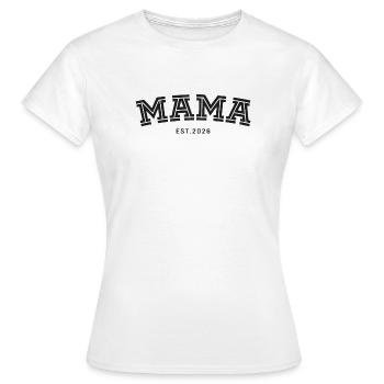 Mama Fondé en 2026 - T-shirt Femme - blanc - Devant - AI Model Female 172 dark (172cm)