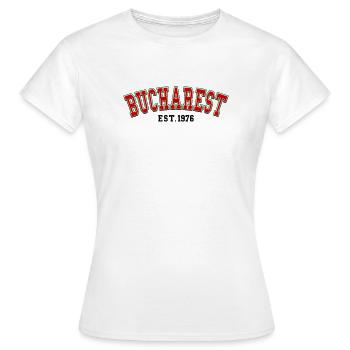 Bukarest gegründet 1976 - Frauen T-Shirt - Weiß - Vorne - AI Model Female 172 dark (172cm)
