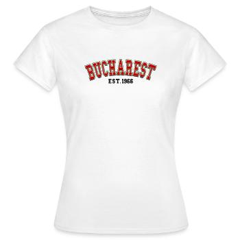 Bukarest Est. 1966 - Frauen T-Shirt - Weiß - Vorne - AI Model Female 172 dark (172cm)