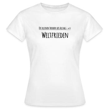 Plaisirs du quotidien - T-shirt Femme - blanc - Devant - AI Model Female 172 dark (172cm)