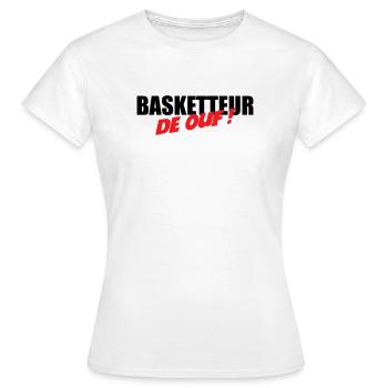 Basketballspieler der Welt – spaßige Leidenschaftssportleistung - Frauen T-Shirt - Weiß - Vorne - AI Model Female 172 dark (172cm)
