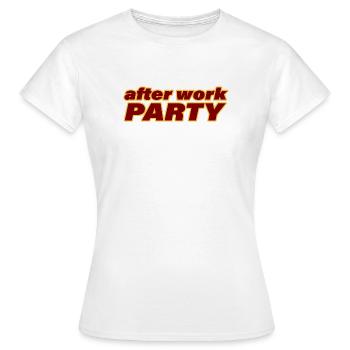 SOIRÉE AFTER WORK - T-shirt Femme - blanc - Devant - AI Model Female 172 dark (172cm)