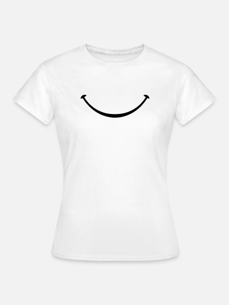 lächeln - Frauen T-Shirt - Weiß