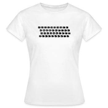 Clavier ZX 81 Tastatur - T-shirt Femme - blanc - Devant - AI Model Female 172 dark (172cm)