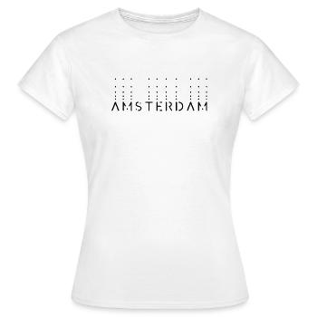 Sprudelndes Amsterdam - Frauen T-Shirt - Weiß - Vorne - AI Model Female 172 dark (172cm)