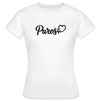 Paros Heartbeat Greece - Women's T-Shirt - white - Front - AI Model Female 172 dark (172cm)