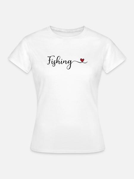 Angeln - Frauen T-Shirt - Weiß