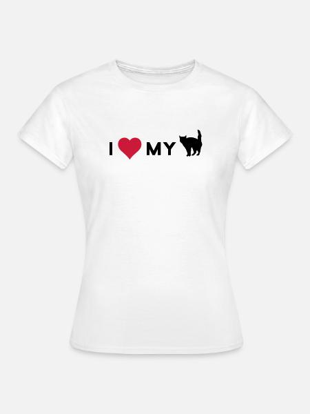 i love my cat - Women's T-Shirt - white