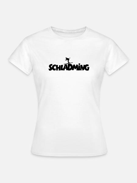Schladming Ski (M) - Frauen T-Shirt - Weiß