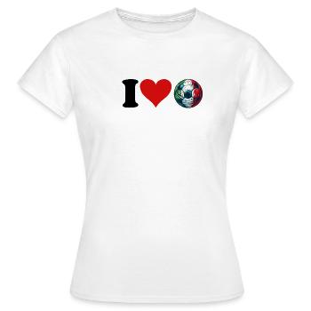 J’adore le football italien - T-shirt Femme - blanc - Devant - AI Model Female 172 dark (172cm)